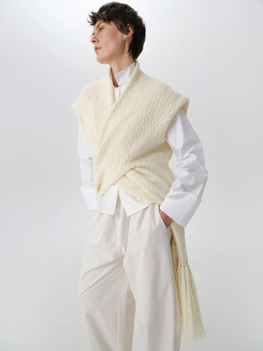Textured Knit Vest