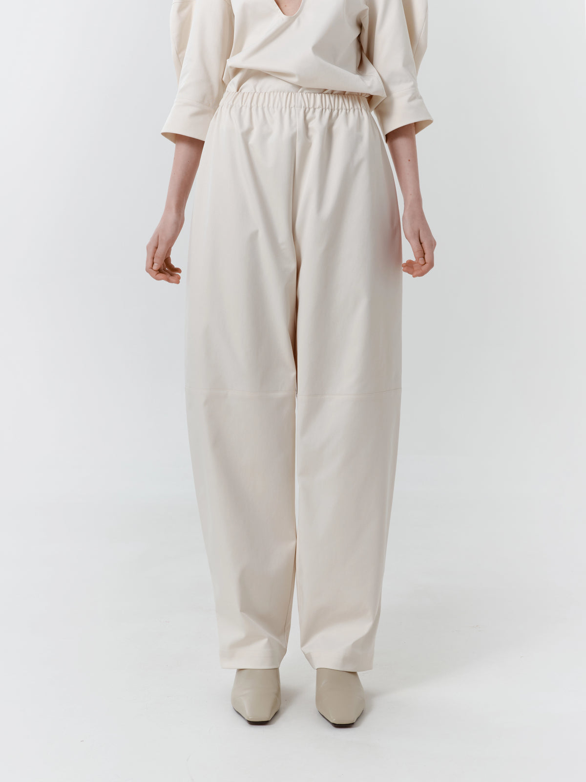 Grey-Beige Structure Pants