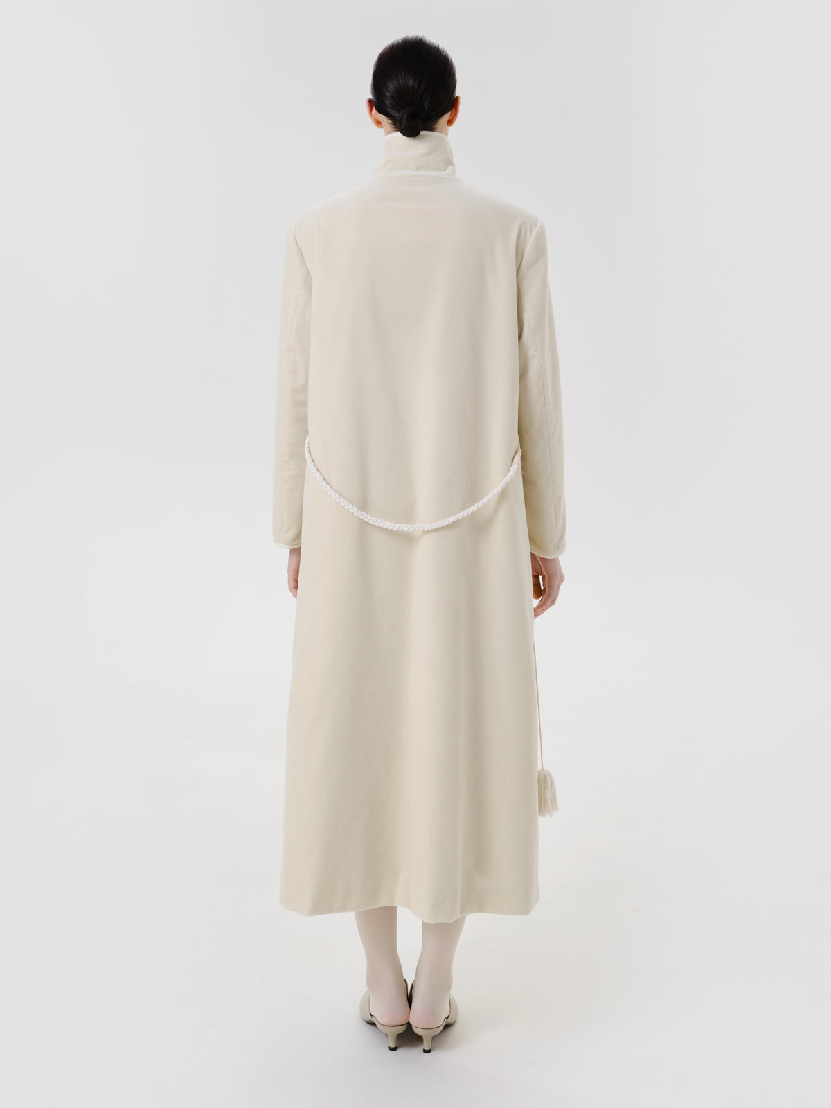 Ivory Velvet Coat