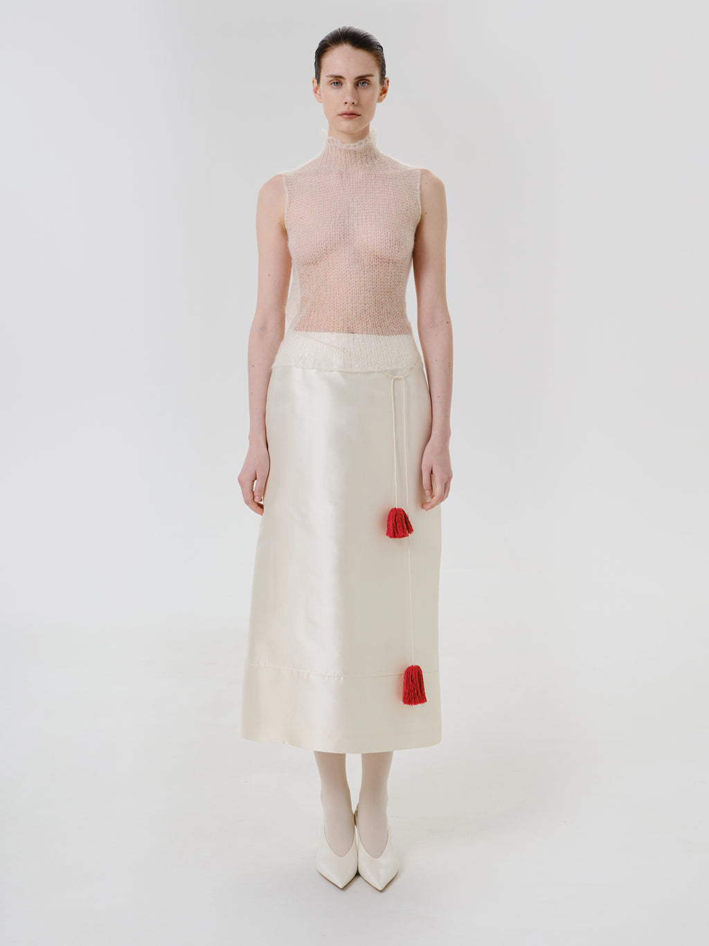 Silk Skirt “Velvet Blush”
