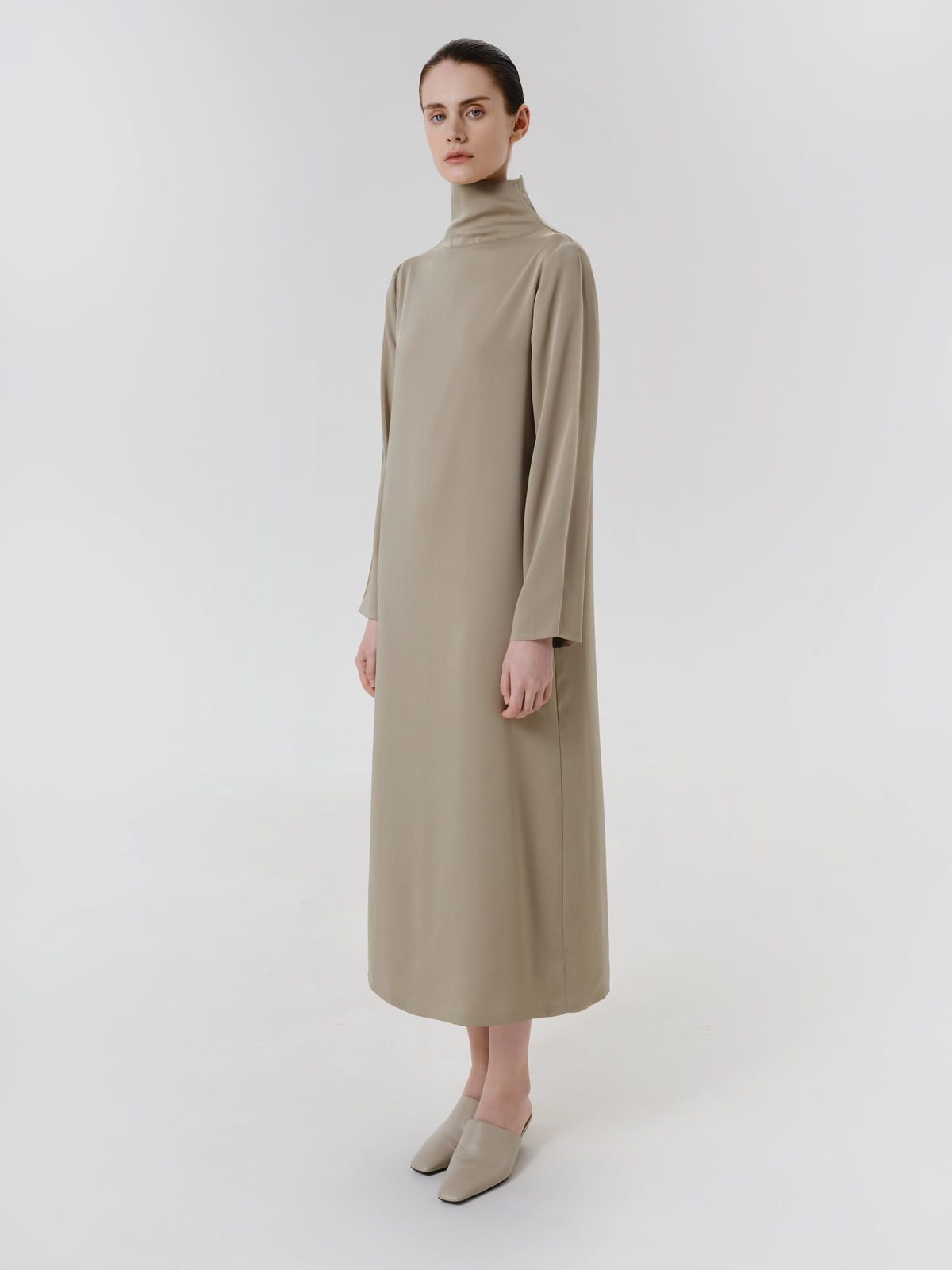 Olive Sheen Dress