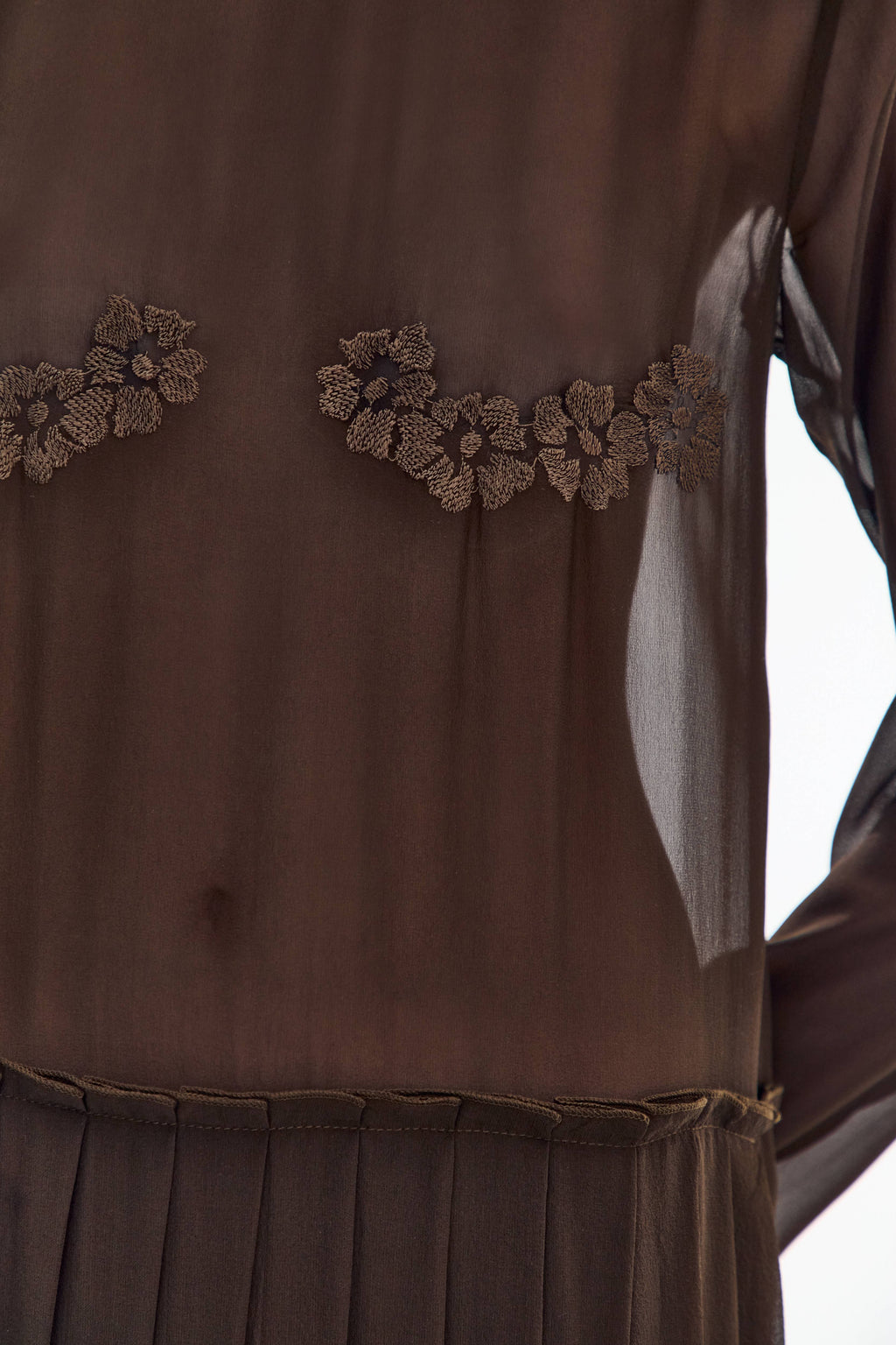 Brown Blossom Dress
