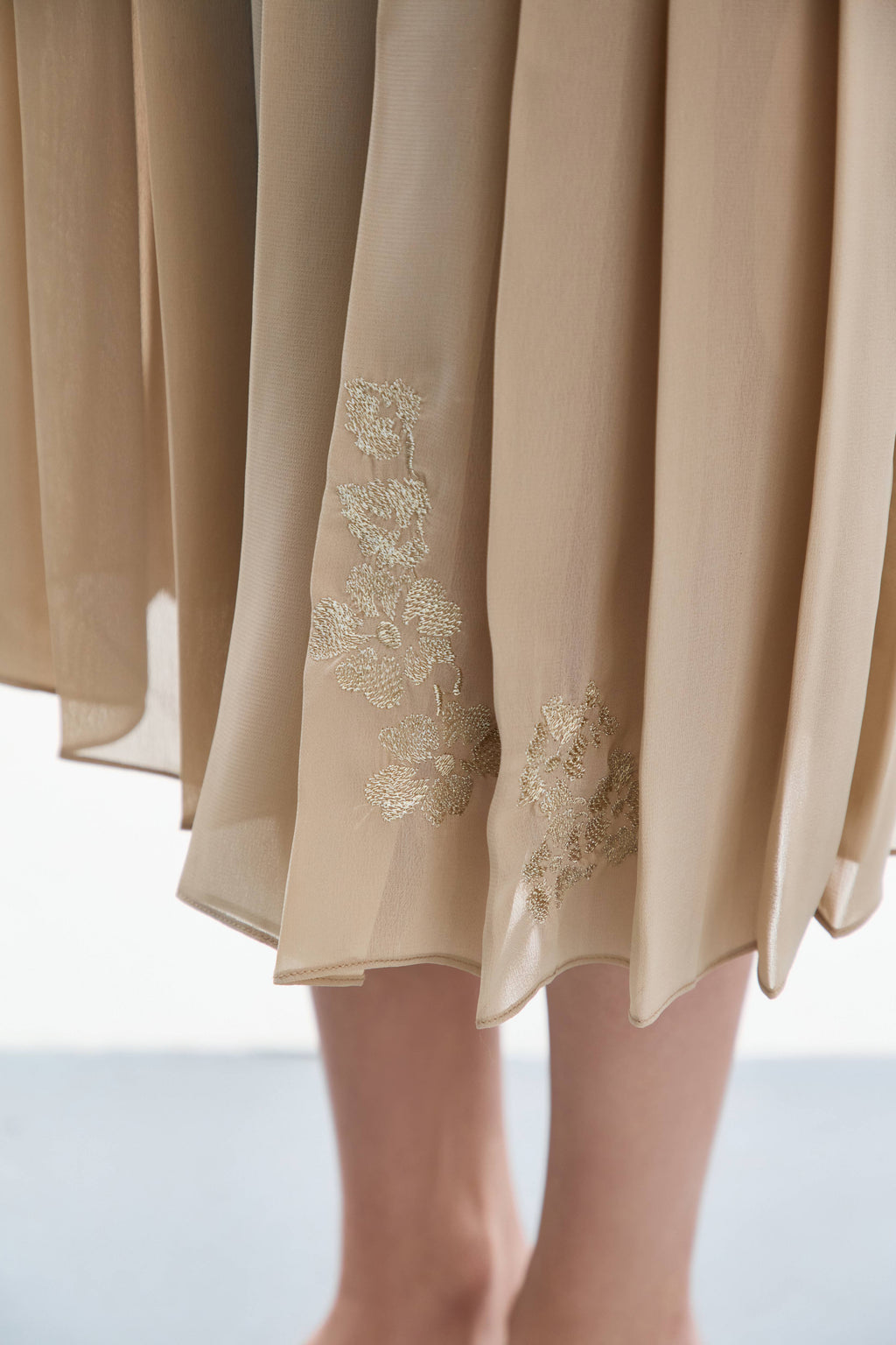 Golden Nude Skirt