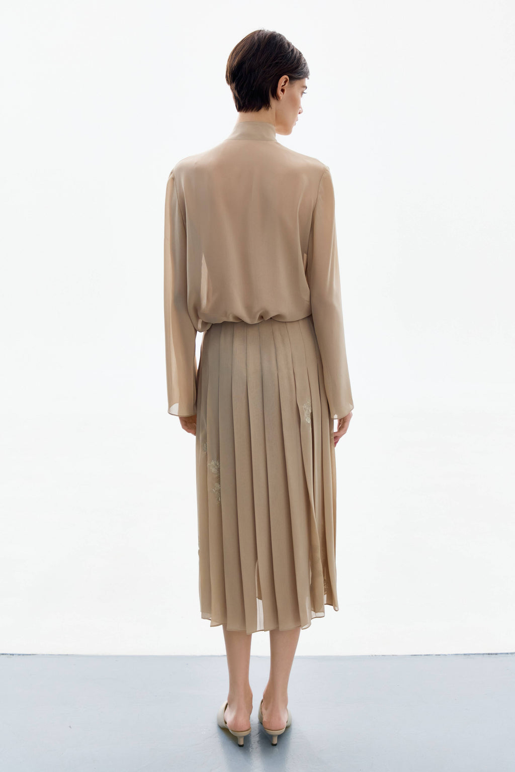 Golden Nude Skirt