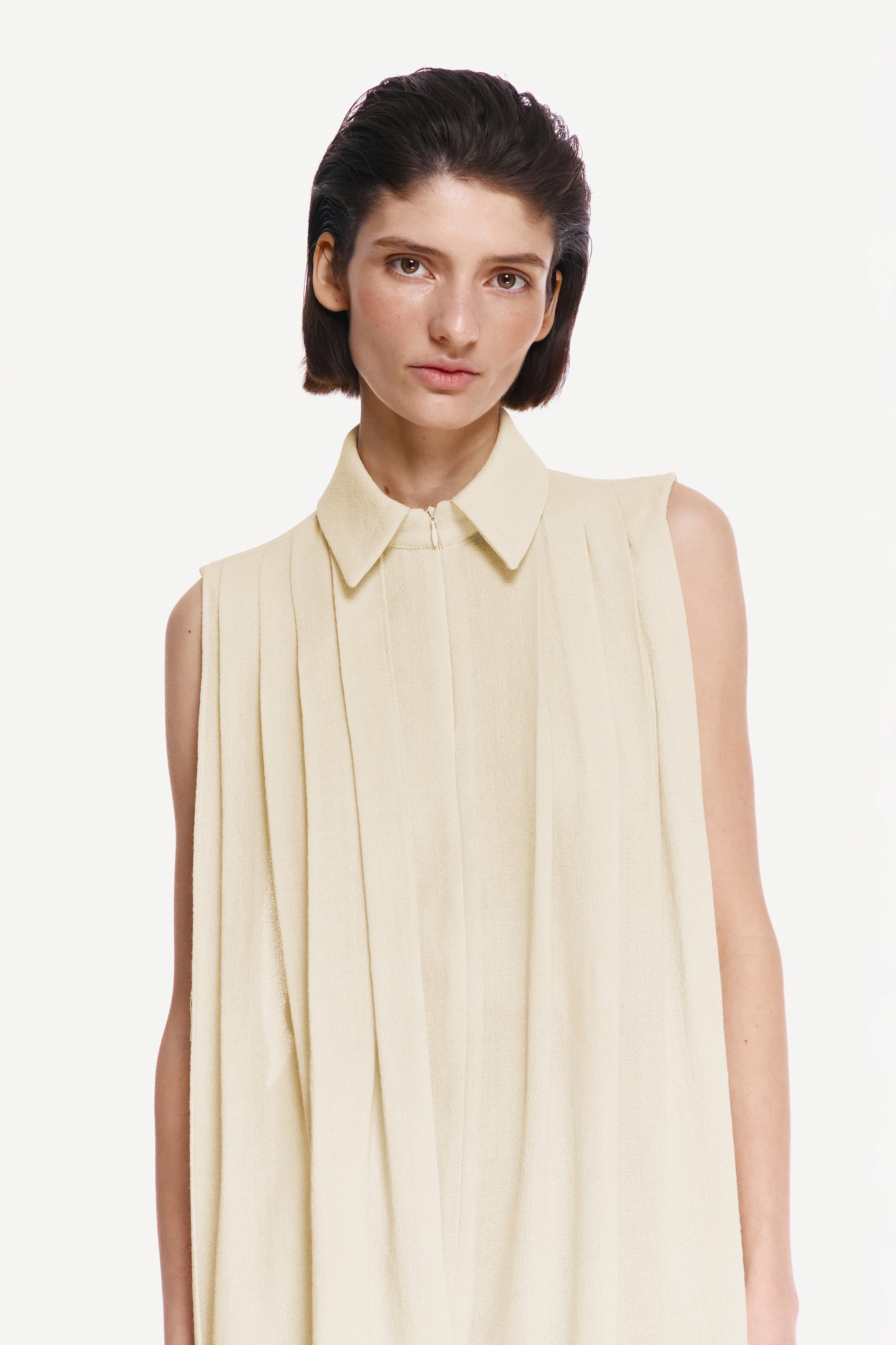 SHIRT SCARF WITH SILK FRINGE