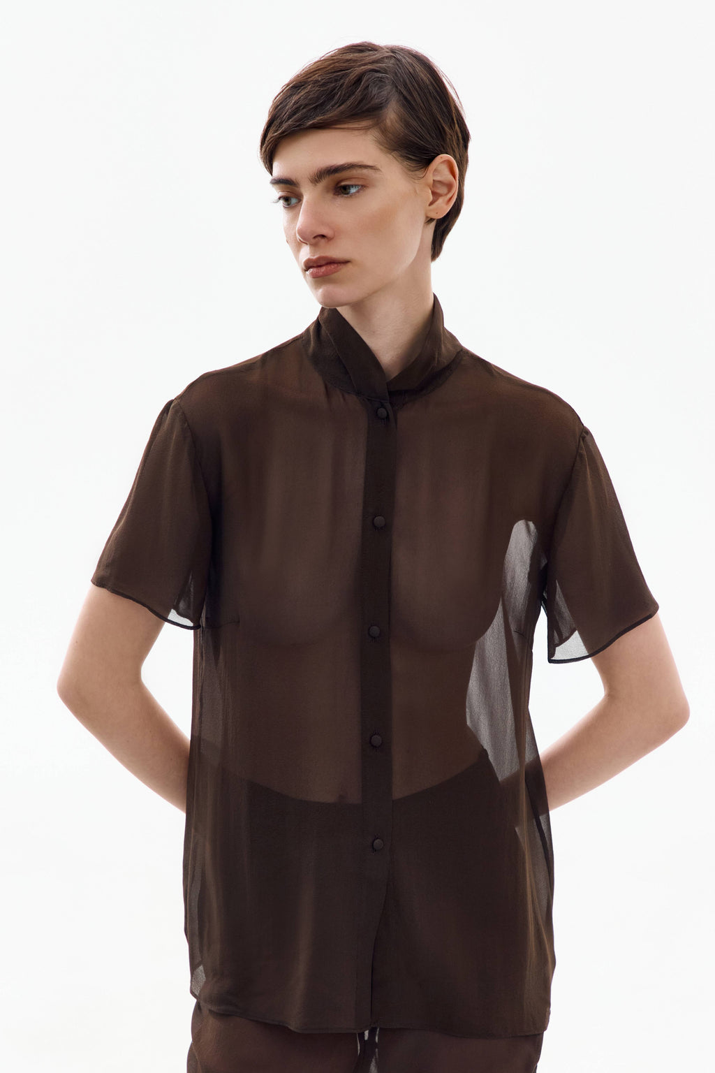 Brown Silence Blouse