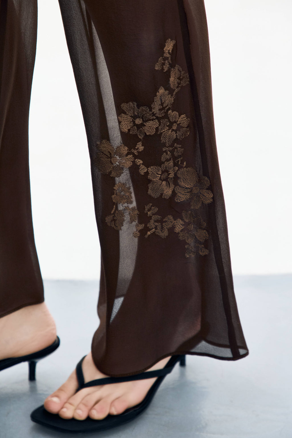Brown Flora Pants