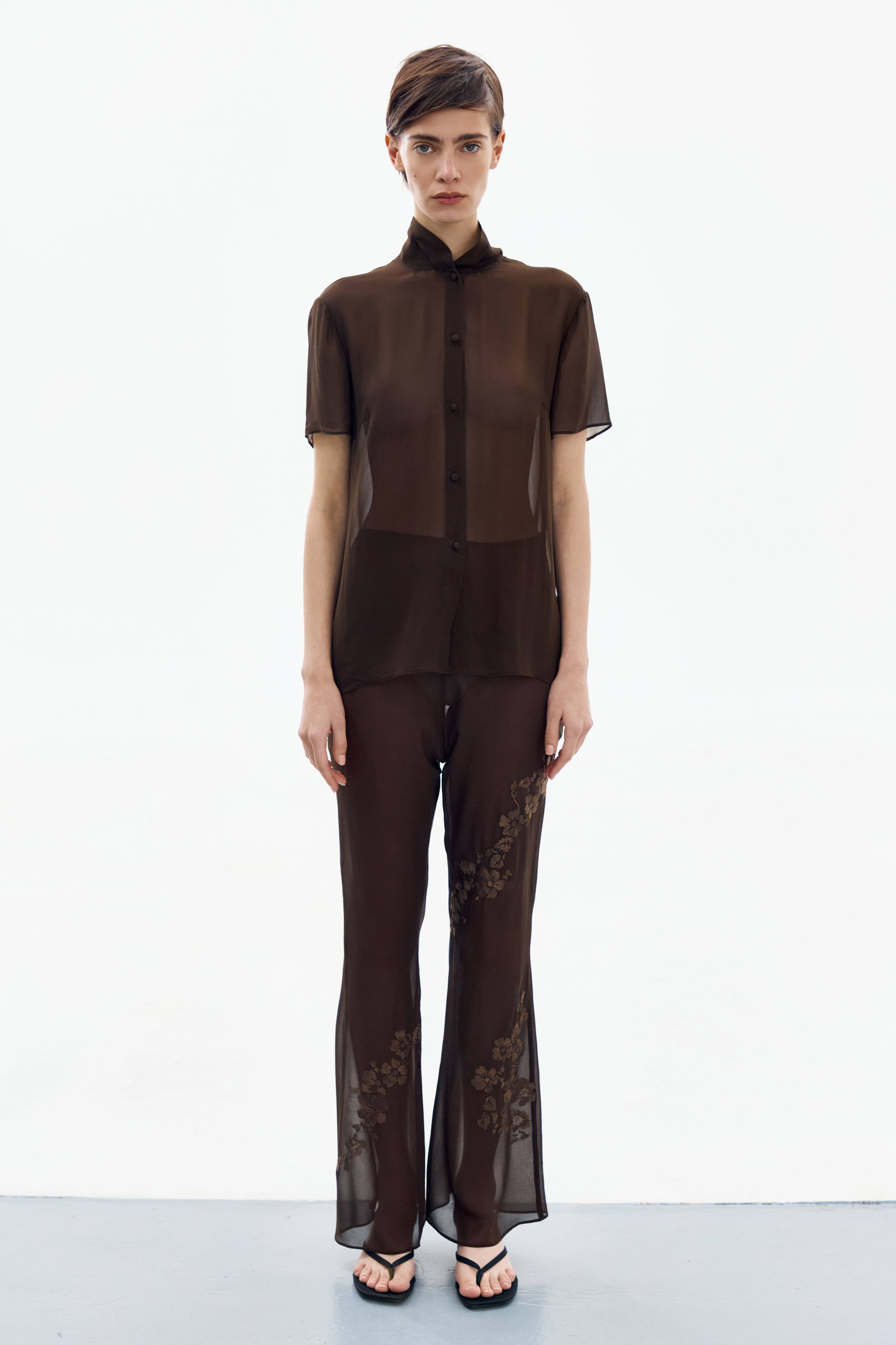 Brown Silence Blouse