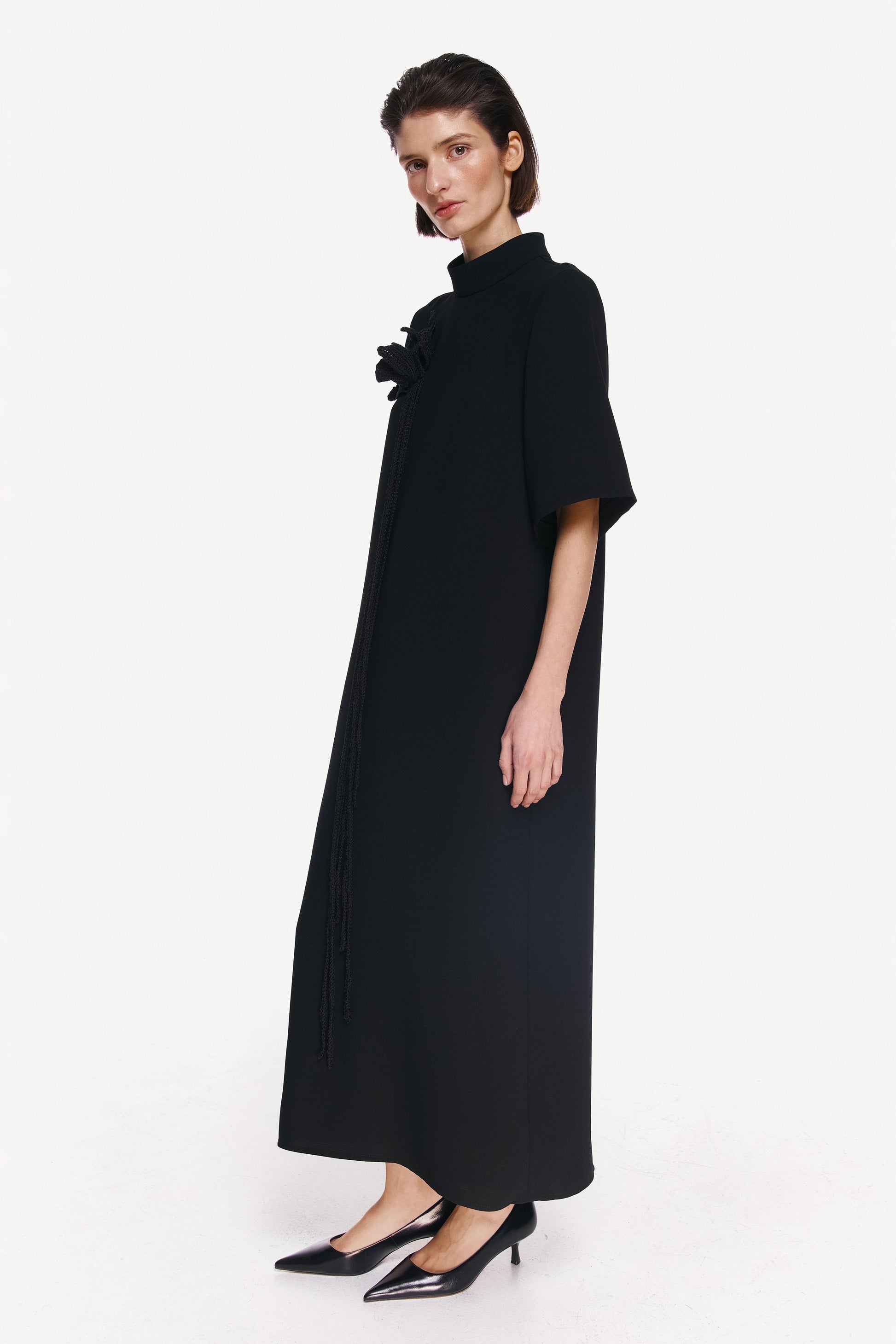 DRESS "NOIR FLOWER"