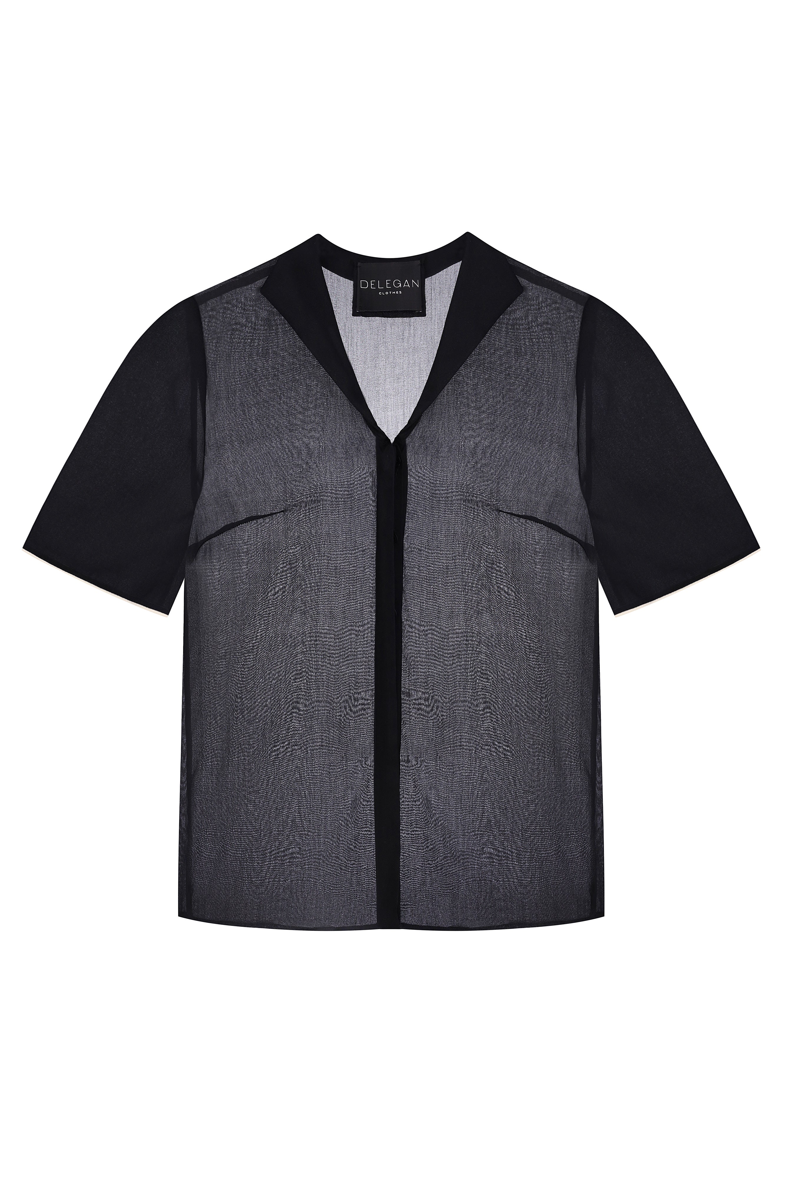 SHIRT WITH WHITE EDGING